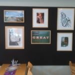 Wall with exhibitions