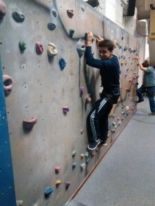 Up the wall